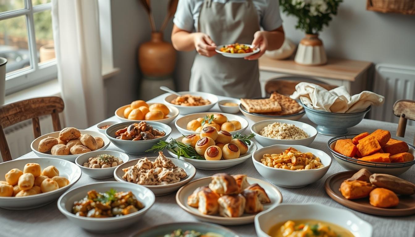 Ingredients prepared for a fast weeknight meal