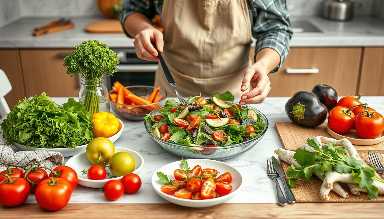 Healthy home cooking bowl