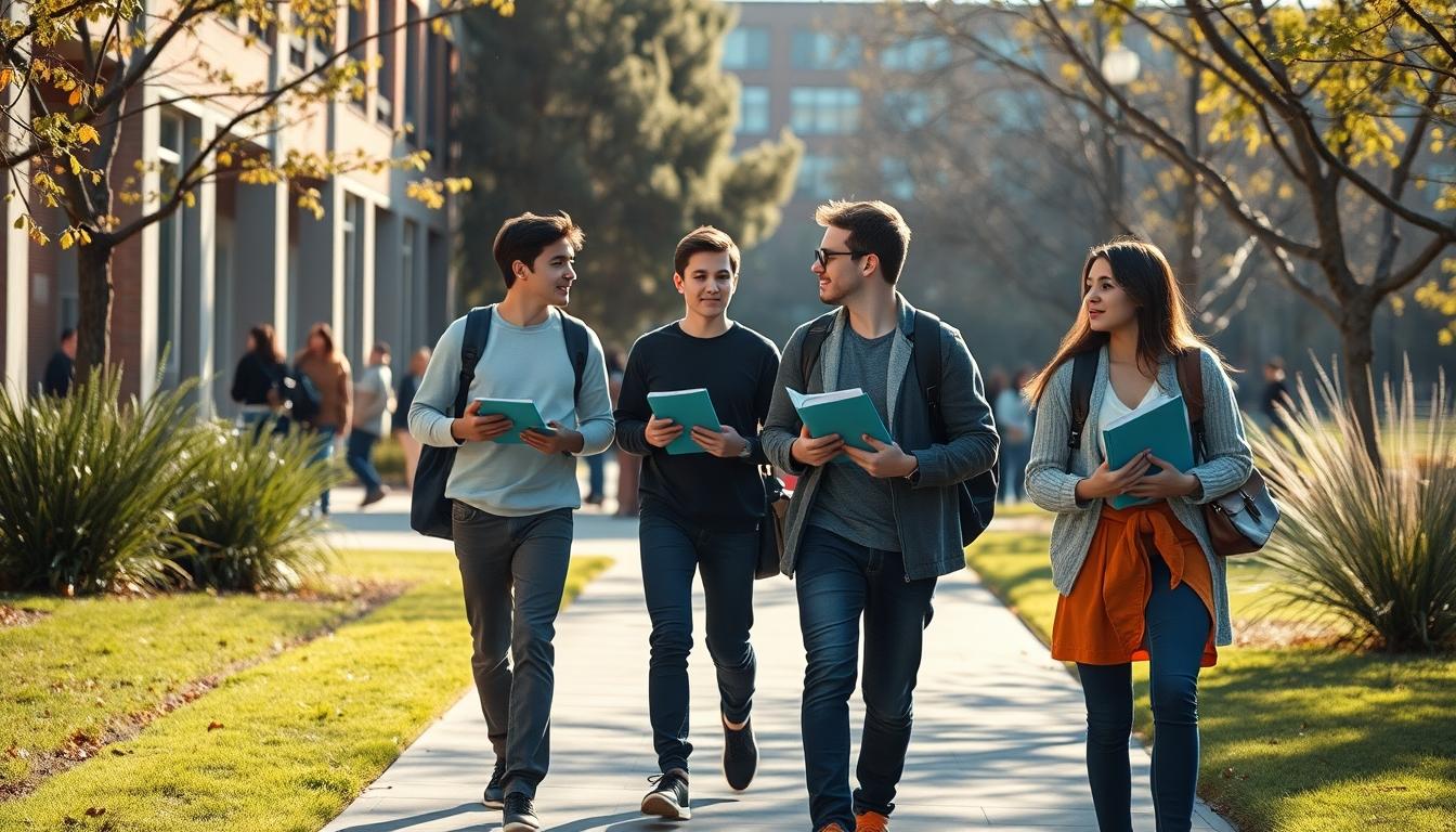 Student developing practical and academic skills